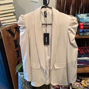Venti6 Cream Puff-Sleeve Blazer